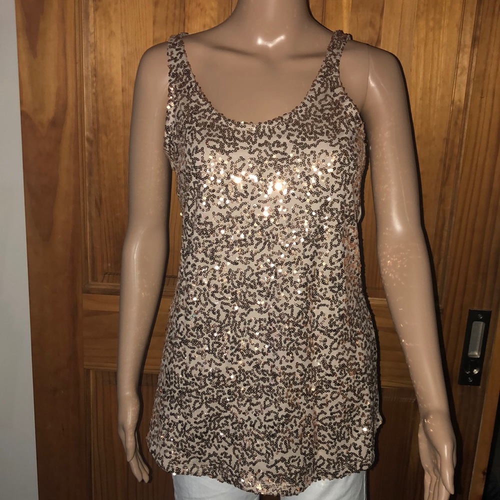 Metaphor Sequin Tank Top - Picture 1 of 6